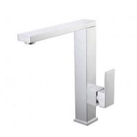 Square Chrome Sink Mixer